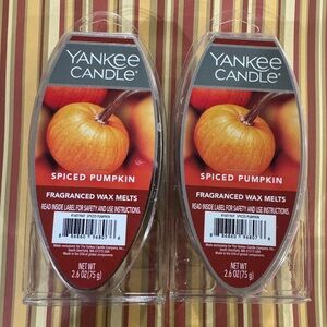 Brand New in Package 12 Count Yankee Candle Spiced Pumpkin Fragrance Wax Melts